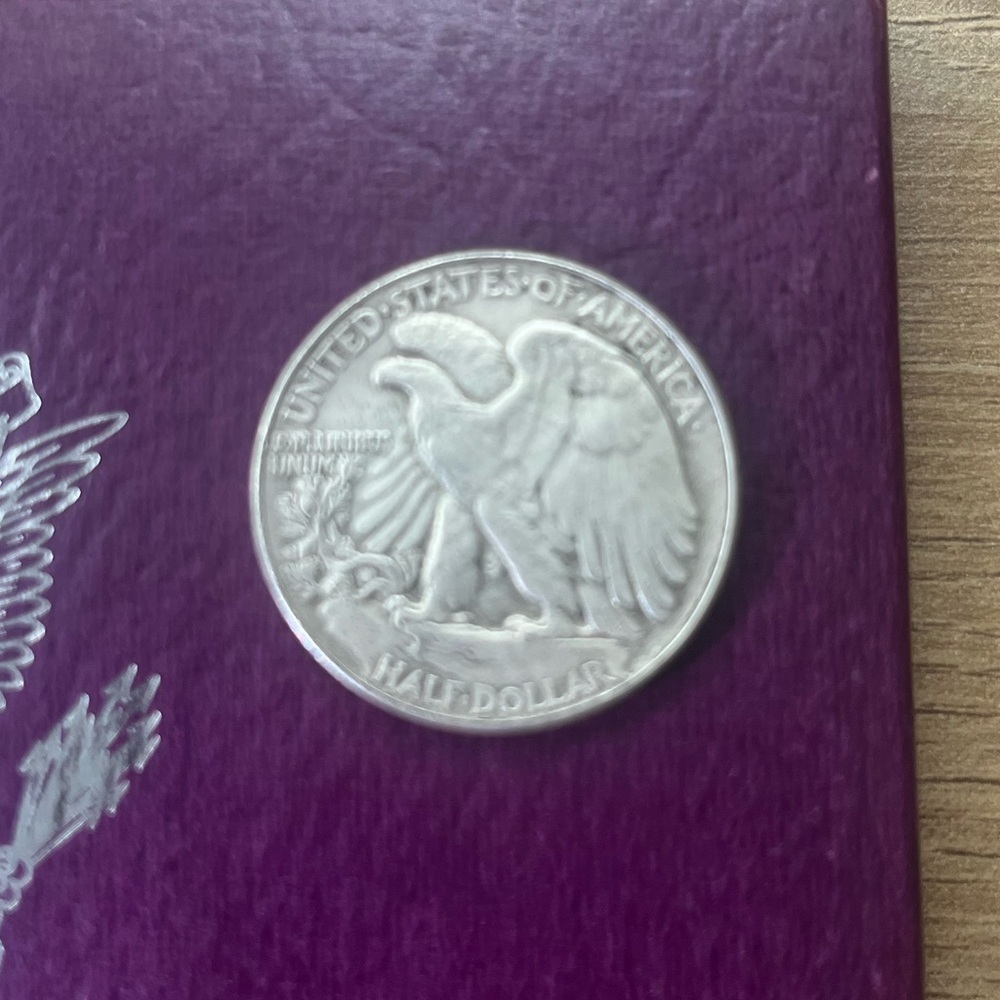 1943 50c Walking Liberty Half Dollar Uncirculated Silver US Coin - Picture 4 of 5